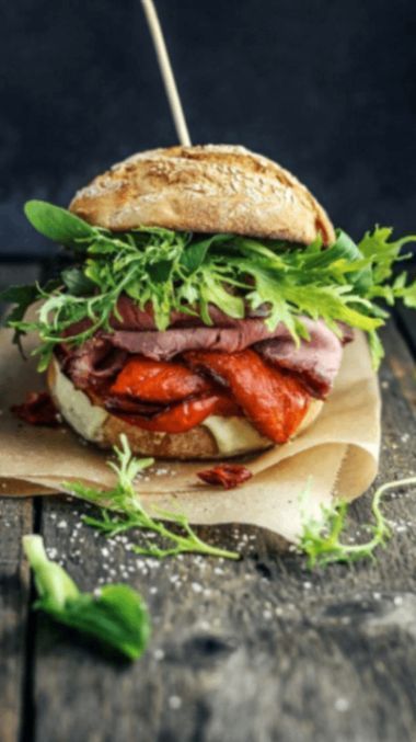 Roast Beef Burger in Vengurla