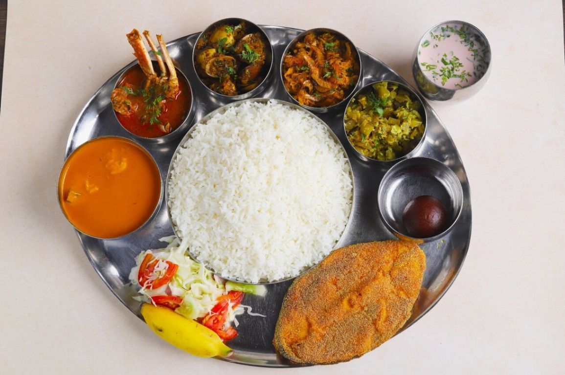 King Fish Thali in Vengurla