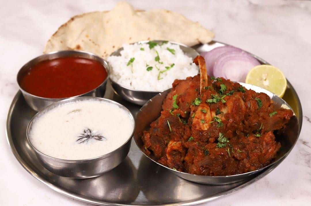 Mutton Thali Kolhapuri