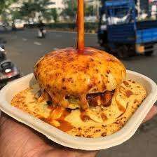 Cheese Volcano Peri Peri Burger in Ahmedabad