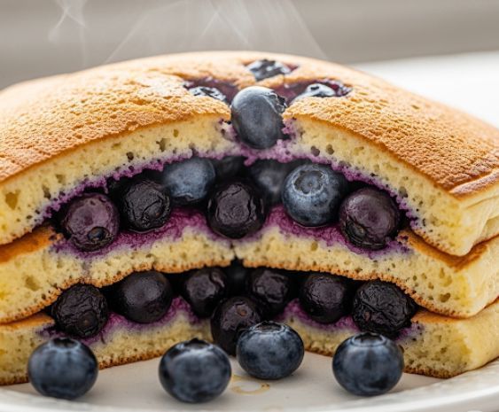 Blueberry Filled Pancake