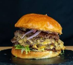 Triple Smash Beef Burger