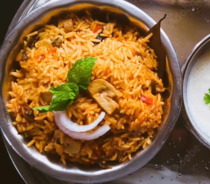 Mushroom Biryani in Sultan Bathery